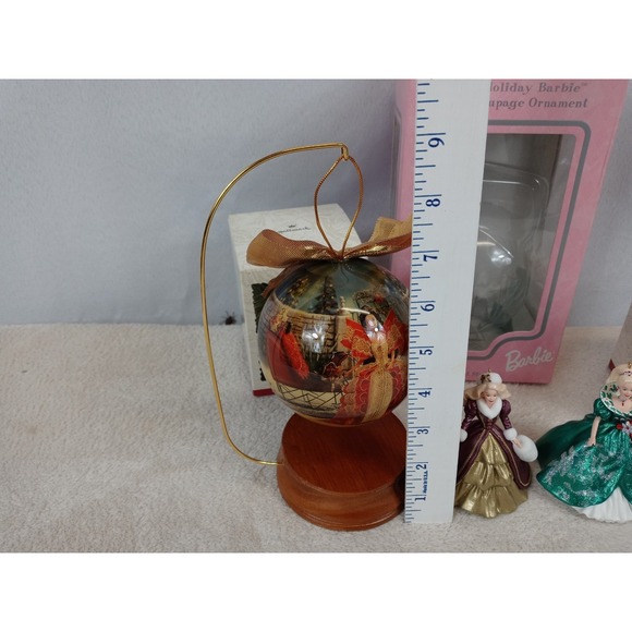 Lot of 3 Vintage Barbie Holiday Ornaments Hallmark Keepsake 1995 1996 1997 w/Box - Picture 14 of 14